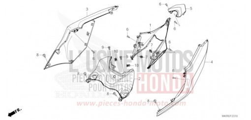 WINDLAUF, HINTEN CBR1000SPR de 2024